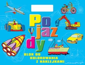 Pojazdy Blok do kolorowania z naklejkami