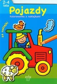 Pojazdy Kolorowanka z naklejkami 2-4 lata