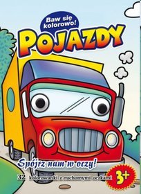 Pojazdy. Kolorowanka z oczkami