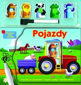 Pojazdy. Przypinaj, rysuj i zmazuj!