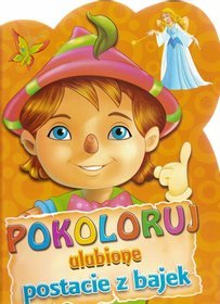 Pokoloruj ulubione postacie z bajek - Pomarańczowa