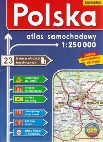 Polska 1:250 000 - atlas samochodowy