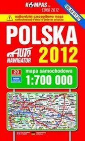 Polska 2012 - mapa samochodowa 1:700 000