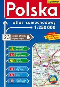 Polska - atlas samochodowy (skala 1:250 000)