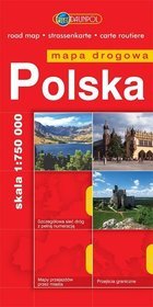 Polska mapa drogowa 1:750 000