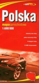 Polska mapa samochodowa 1:680 000