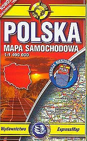 Polska mapa kieszonkowa 1:1 400 000