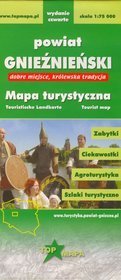 Powiat gnieźnieński - mapa turystyczna ( skala 1: 75 000 )