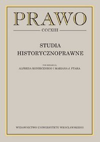 Prawo CCCXIII. Studia historycznoprawne