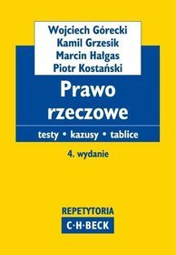 Prawo rzeczowe. Testy. Kazusy. Tablice