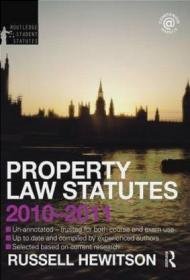 Property Law Statutes 2010-2011 2e