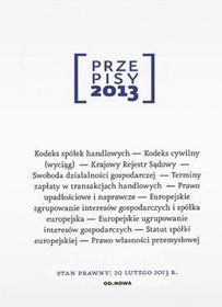 Przepisy 2013. Zbiór gospodarczy i handlowy