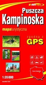 Puszcza Kampinoska mapa turystyczna - mapa turystyczna w skali 1:35 000