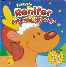Puszysty Renifer Świętego Mikołaja - książeczka z futerkirm