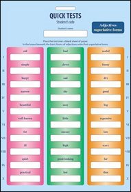 Qick Tests Adjectives superlative forms