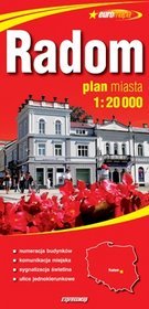 Radom - papierowy plan miasta w skali 1: 20 000