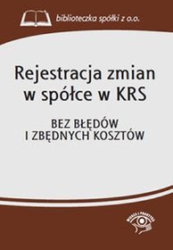 Rejestracja zmian w spółce w KRS
