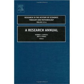 Research Annual Research in the History of Economic Thought