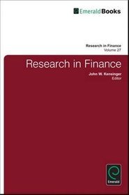 Research in Finance: Volume 27