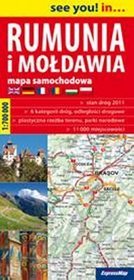 Rumunia i Mołdawia - mapa samochodowa 1:700 000