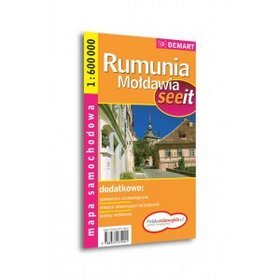 Rumunia, Mołdawia mapa samochodowa