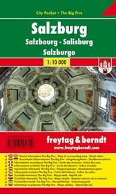 Salzburg city pocket mapa 1:10 000 Freytag  Berndt