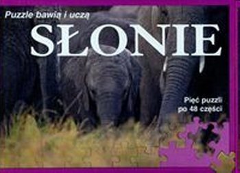 Słonie. Książka z puzzlami
