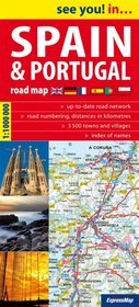 Spain&Portugal road map 1:1 100