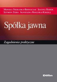 Spółka jawna. Zagadnienia praktyczne