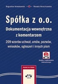Spółka z o.o. Dokumentacja wewnętrzna z komentarzem