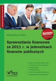 Sprawozdania finansowe za 2011 r w jednostkach finansów publicznych