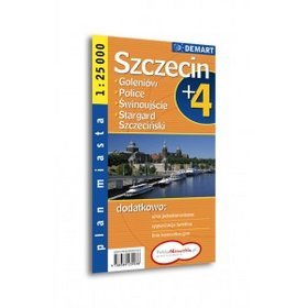 Szczecin plus 4 - plan miasta (skala 1:25 000)