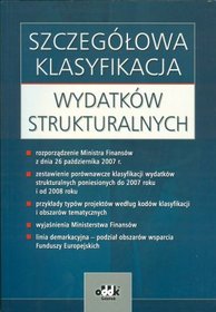 Szczegółowa klasyfikacja wydatków strukturalnych