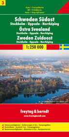 Szwecja cz.3 część południowo-zachodnia mapa 1:250 000 Freytag  Berndt