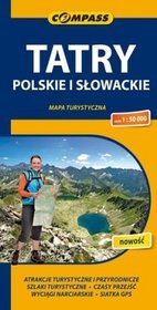 Tatry Polskie i Słowackie mapa turystyczna 1:50 000