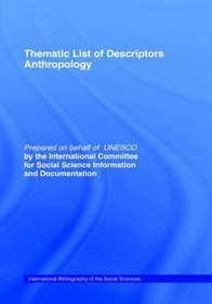 Thematic List of Descriptors