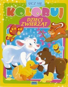 Ucz się koloruj - Dzieci zwierząt