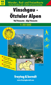 Vinschgau Ötztal Alpy mapa 1:50 000 Freytag  Berndt