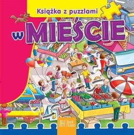 W mieście - książka z puzzlami