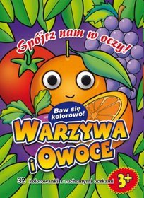 Warzywa i owoce. Kolorowanka z oczkami