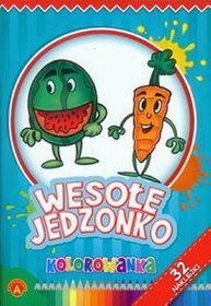 Wesołe jedzonko. Kolorowanka