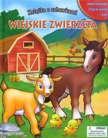 Wiejskie zwierzęta. Książka z zabawkami