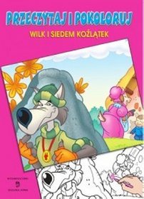 Wilk i siedem koźlątek przeczytaj i pokoloruj