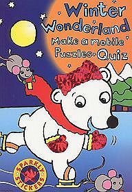 Winter wonderland. Make a mobile puzzles, quiz