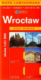 Wrocław Plan miasta 1:21 000 laminowany