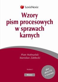 Wzory pism procesowych w sprawach karnych