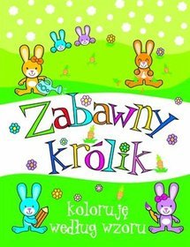 Zabawny królik. Koloruję według wzoru