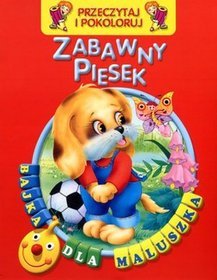 Zabawny piesek Przeczytaj i pokoloruj