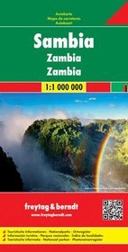 Zambia mapa 1:1 000 000 FreytagBerndt