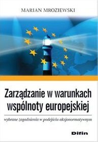 Zarządzanie w warunkach wspólnoty europejskiej